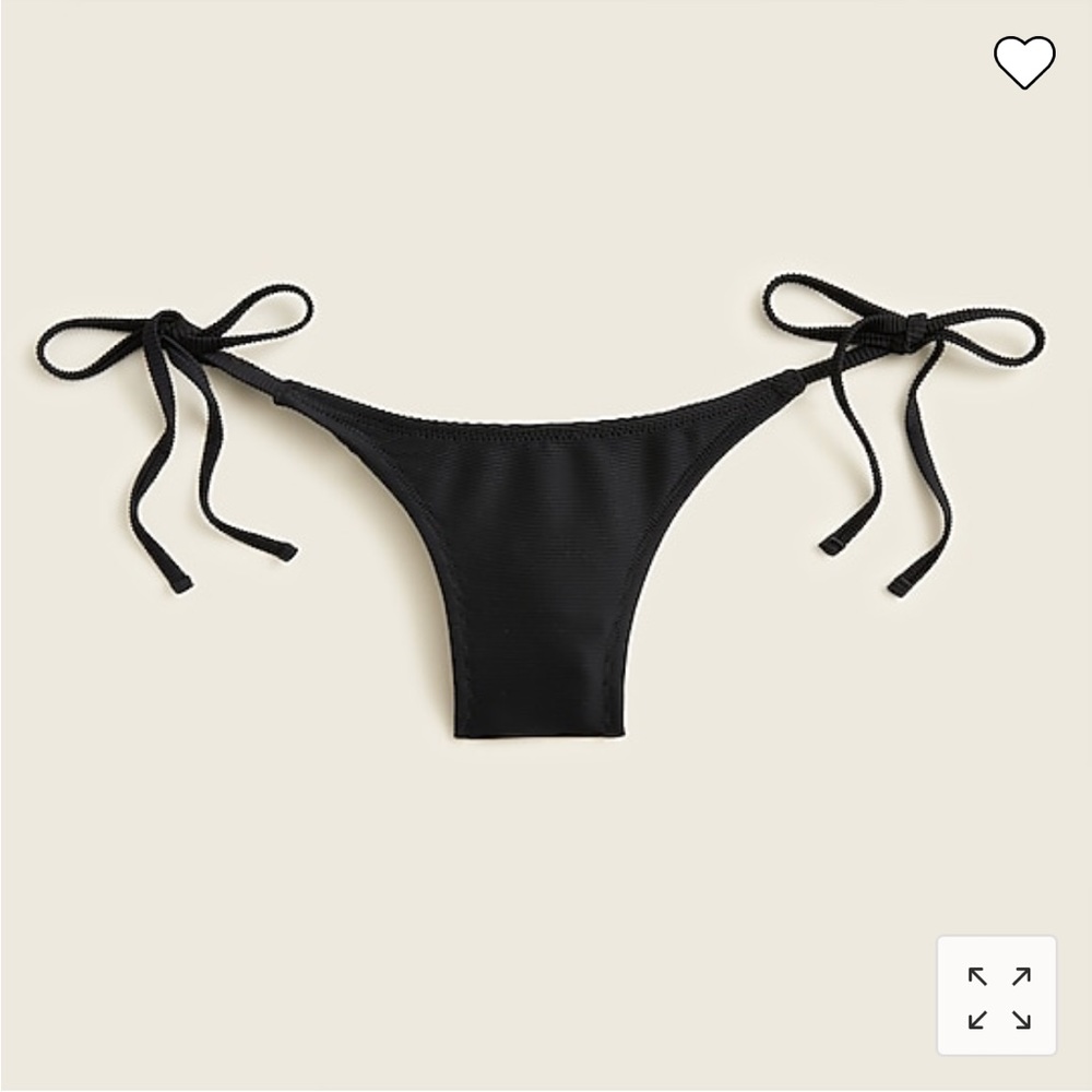 Ribbed Curve Waist Cheeky String Bikini Bottom- NEVER WORN